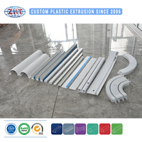 Profilé d'extrusion de rail de rideau à simple voie en PVC rigide pour fenêtre et séparateur de pièce