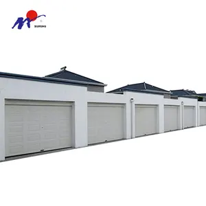 China Groothandel Gegalvaniseerd Staal Carport Villa Automatisch Oprollen Isolerende Sectionele Garagedeuren Voor Woningen