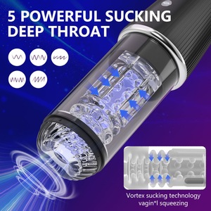 Godet de masturbation pour hommes <span class=keywords><strong>Stroker</strong></span> 7 avec modes de poussée, rotation et vibration, étanche IPX7, écologique, toucher réaliste, sans effets secondaires - Product Image 2