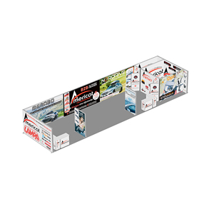 Sistema de exhibición de la marca Mericat, caja de luz modular, pared de exhibición, escaparate de identidad corporativa para ferias comerciales y eventos en interiores. - Product Image 4