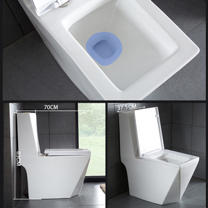 Inodoro Blanco de Cerámica de Una Pieza con Doble Descarga, Ahorro de Agua, Certificado CUPC, Diseño Moderno, Marca <span class=keywords><strong>BH</strong></span>, 2 Unidades - Product Image 5