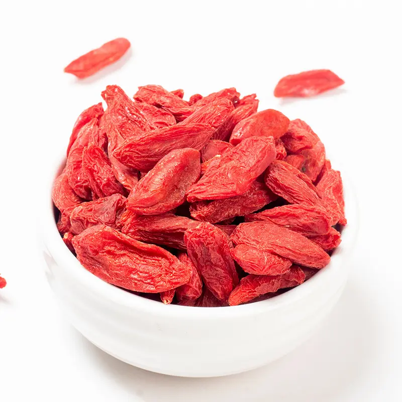 Vente en gros de vitamines séchées Graines de baies de Goji Fruits séchés Halal Baies de Goji biologiques séchées à l'air naturel