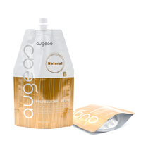 Vente en gros Recharge en plastique brillant Buse d'aspiration Sacs à bec en mylar de forme irrégulière laminée en nylon Pochette pour liquide