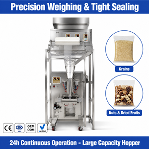 Macchina per Pesatura e Confezionamento Multi-Testa in Acciaio Inox SUS304, Confezionatrice Automatica per Riso, Tè, Caffè, Noci, Frutta Secca - Product Image 1