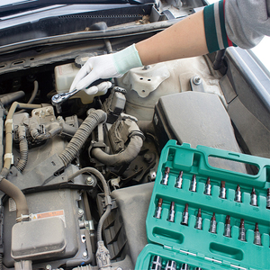 53Pcs Ô Tô Kit Tùy Chỉnh Tự Động Dụng Cụ cầm Tay Bộ Với Trường Hợp Khó Khăn Bao Gồm Ổ Cắm Ratchet Cờ Lê Cờ Lê Cờ Lê OEM Hỗ trợ - Product Image 5