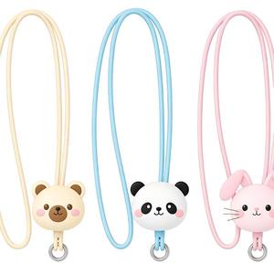 Cordon de téléphone personnalisé en silicone 3D avec poupée de dessin animé, sangle de poignet anti-perte, accessoires pour <span class=keywords><strong>iPhone</strong></span> - Product Image 4