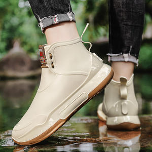 Nouveaux modèles <span class=keywords><strong>de</strong></span> bottes <span class=keywords><strong>de</strong></span> <span class=keywords><strong>pluie</strong></span> courtes imperméables pour femmes, prix bas, tailles 36-44, chaussures <span class=keywords><strong>de</strong></span> travail <span class=keywords><strong>de</strong></span> sécurité personnalisables, bottes en PVC injecté, vente chaude directe usine - Product Image 2