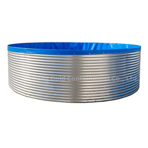 Tanque <span class=keywords><strong>de</strong></span> Agua <span class=keywords><strong>de</strong></span> Acero Galvanizado Corrugado para Huertos, <span class=keywords><strong>Cisterna</strong></span> <span class=keywords><strong>de</strong></span> <span class=keywords><strong>Riego</strong></span> Agrícola Resistente a los Rayos UV con Revestimiento <span class=keywords><strong>de</strong></span> PVC Anti-Algas - Product Image 1