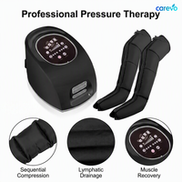 Bottes de massage à compression d'air Carevo pour la récupération musculaire des athlètes, thérapie à pression d'air séquentielle, contrôle de la minuterie intégré