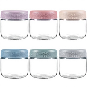Paquete de 6 Frascos de Vidrio de 8oz con Tapas Herméticas, Boca Ancha, Libres de BPA, Aptos para Lavavajillas, Reutilizables, para Alimentos, <span class=keywords><strong>Avena</strong></span> - Product Image 1