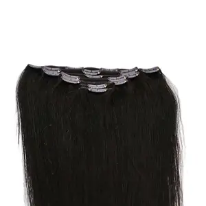 Wholesale 100% Natural Virgin Human Hair 30 Inch Straight Raw Weft Extension High Clip-In Hair Unprocessed Cuticle Aligned