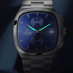 Montre pour homme OEM ODM, qualité supérieure, style minimaliste, calendrier, étanche, bracelet en acier, montre chronographe à quartz pour homme - Product Image 5