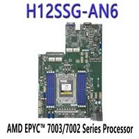 Carte mère de serveur reconditionnée H12SSG-AN6 DDR4-3200MHz pour séries EPYC 7003/7002, avec emplacements PCI-E 4.0, ports SlimSAS et USB 2.0, puce système