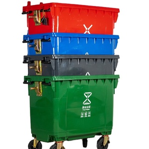 1100L pedal waste bin waste container wheelie bin garbage bin large plastic dustbin