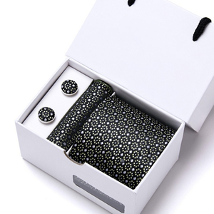 IStapromo Regalos: Set de Corbata, Pañuelo y Gemelos para Hombre en Caja de Regalo – Ideal para Fiestas, Bodas y Trajes - Product Image 5