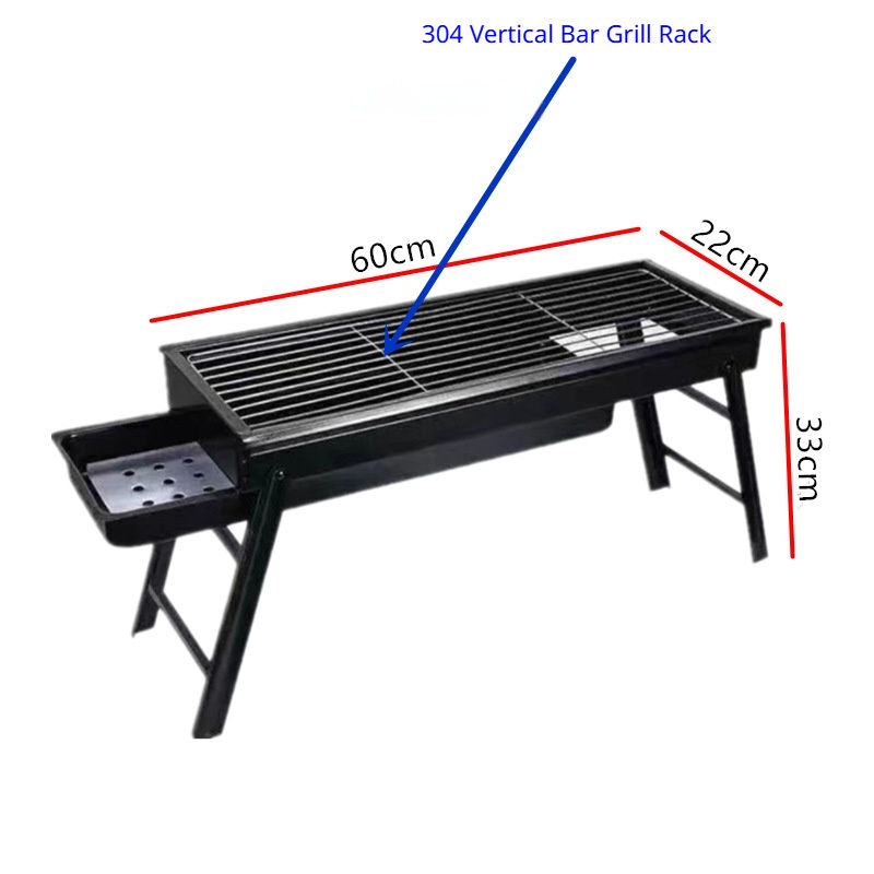 Black-304 Stainless Steel Vertical Grill Grid