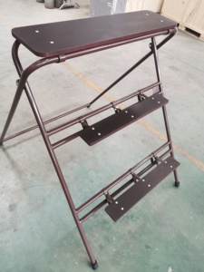 Steel Portable Folding <strong>Work</strong> <strong>Platform</strong> <strong>Ladder</strong> With 3 Step - Product Image 2