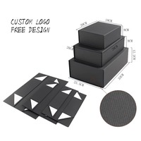Boîte de rangement personnalisée 20*18*8cm, boîte à cadeaux pour perruque de cheveux humains, boîte à fermeture magnétique pliable, surprise pour fête de mariage, avec poignée