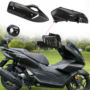 Piezas de motocicleta para Honda PCX160, fibra de carbono, Impresión de <span class=keywords><strong>transferencia</strong></span> de agua, capó de escape trasero, capó de filtro de aire, cubierta de tanque de agua - Product Image 2