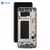 Écran LCD de téléphone portable avec châssis pour Samsung Galaxy S10, écran TFT testé pour smartphone avec garantie d'un an