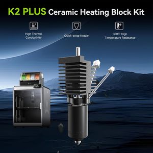 Kit de bloc chauffant en céramique métallique Creality K2 Plus, Hotend résistant aux hautes températures 350C pour imprimante 3D - Product Image 2