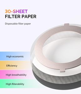 Colector de Polvo para Uñas, Ventilador de Bolsillo Rosa, Ligero, 6000 RPM, Ultra Pequeño, 3 Modos de Succión, 30 Filtros de Papel - Product Image 4