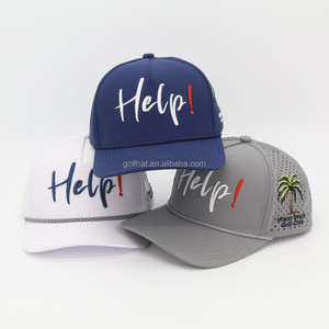 Casquette de golf imperméable découpée au laser et perforée, broderie personnalisée, chapeau de sport respirant à séchage rapide pour la randonnée - Product Image 1