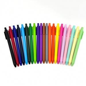 X615 Custom Logo Multicolor <b>Macaron</b> Retractable Ballpoint Pen 0.5mm Writing Width Plastic Gel Ink for Gift Promotion - Product Image 4