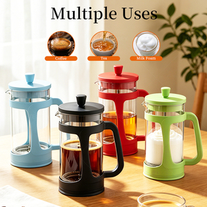 Cafetera <span class=keywords><strong>Francesa</strong></span> <span class=keywords><strong>de</strong></span> Vidrio Tnerey <span class=keywords><strong>de</strong></span> 1000 ml, con Filtro <span class=keywords><strong>de</strong></span> 3 Capas, Disponible en Varios Colores, para Café, Té, <span class=keywords><strong>Leche</strong></span> y <span class=keywords><strong>Espuma</strong></span> - Product Image 3