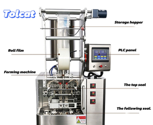 Machine de remplissage et de scellage de sachets pour café, assaisonnement au chili, miel, liquide et ketchup - Product Image 3
