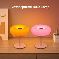 Lampe de bureau moderne et portable à LED avec fonction de charge, design simple et élégant, idéale pour la chambre à coucher