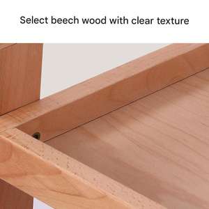 Carrito de Herramientas <span class=keywords><strong>para</strong></span> Pintura al Óleo Móvil, Específico <span class=keywords><strong>para</strong></span> Arte, de Tres Niveles, de Madera de Haya, Duradero, 82x40cm, Color Natural, Estante de Almacenamiento <span class=keywords><strong>para</strong></span> Pinturas - Product Image 3