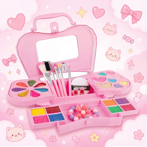 Jinying – Coffret de Maquillage Lavable 15 Pièces pour Enfants, Kit de Beauté Princesse, Jouet d'Imitation pour Filles, Cadeau d'Anniversaire - Product Image 6