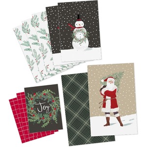 Christmas gift shirt <b>box</b> with red, green, and <b>black</b> checkered patterns, snowman patterns, Santa Claus patterns, customizable - Product Image 5