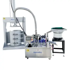 MAKWELL – machine de remplissage et de scellage pour tubes en plastique, entièrement automatique, silicone, adhésif, à vendre