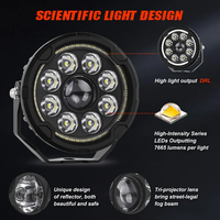 Lumières auxiliaires de projecteur de lampes à LED de moto haute puissance pour ADV BMW GS 1250 Adventure avec interrupteur de faisceau de câbles stroboscopique