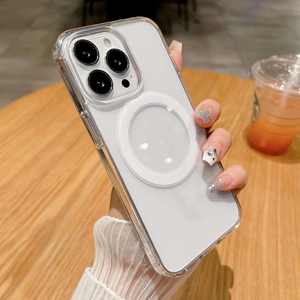 Funda de teléfono magnética transparente a prueba de golpes de fábrica para iPhone 16 15 14 13 12 Pro Max Plus Mini <span class=keywords><strong>11</strong></span> carcasa acrílica - Product Image 1