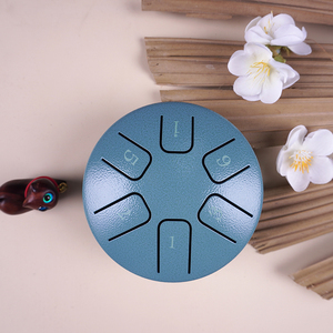 2023 nouveau Design Mini tambour de langue en acier 3.8 pouces 6 langue mousse bleu Hank Instrument de tambour à main en métal Durable - Product Image 4