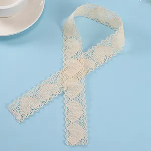 Factory wholesale thread exquisite cotton lace clothing curtain decoration lace accessories machine woven crochet lace