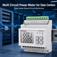 Compteur d'énergie multi-circuits Ethernet Modbus TCP avec CT 333mV pour la surveillance des branches de centres de données