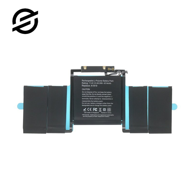 A1819 Genuine Laptop Battery 4312mAh (49.2Wh) for Macbook Pro 13 2016 A1706 Rechargeable Notebook Batteries MNQF2CH/A MLH12CH/A