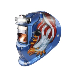 Welding Helmet with Auto-dimming <b>Lights</b> Solar Welding Helmet with 2 Arc <b>Sensors</b> Wide Lampshade 4/9-13 Welding protection - Product Image 1