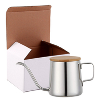 12oz Col De Cygne Long Étroit Goutte À Goutte Bec Café Théière Verser Sur La Bouilloire
