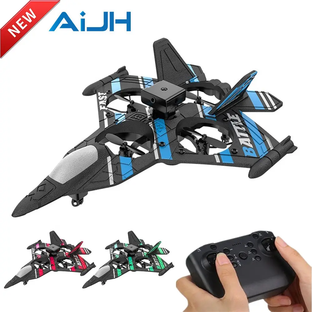 AiJH 2.4G Rc Plane With Obstacle Avoidance EPP Foam Avion De Juguete Flying Glider Model Toys Rc Plane