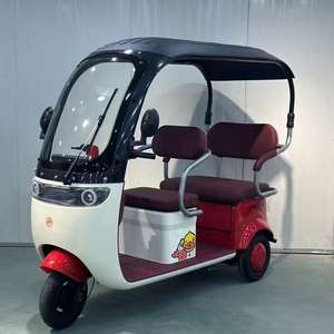 60V 1000W açık vücut elektrikli üç tekerlekli bisiklet ayarlanabilir 2 kişilik kapasiteli disk frenler ve 400kg yük ile 1-2 kişilik aile Scooter - Product Image 5