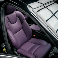 Housse de siège de voiture en cuir PU/PVC rose Lulu AnTS1 pour Tesla Model 3, Model Y, Model S & X – Spéciale avant et arrière – Vente en gros