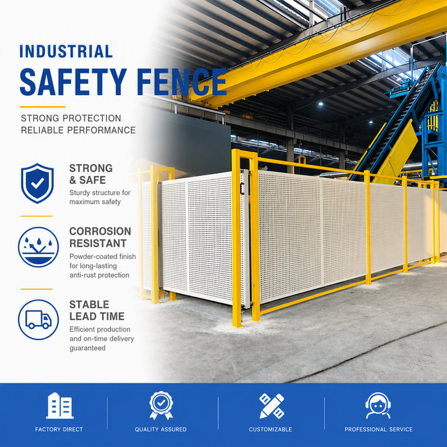 Custom Color Modular Workshop Machine Isolation Fence Galvanized Welded Wire Mesh Eco-Friendly Durable Safety Barrier Warehouse