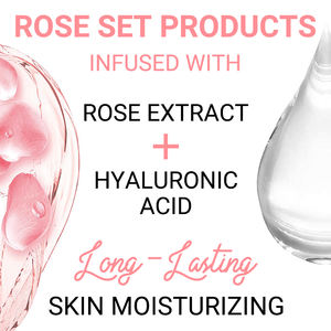 Sérum Marque Blanche Mousse Nettoyante Crème Visage Hydratante Crème Visage Crème à la Rose Soin Visage Set Rose Set Soin de la Peau - Product Image 5