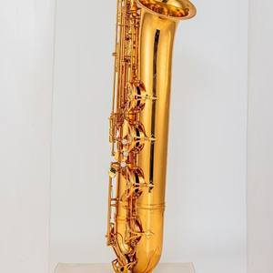 Sassofono Baritono Tonalità Mib Finitura Laccata Oro Sassofono Contrabbasso per Banda Supporto Vocale Mib Basso - Product Image 2