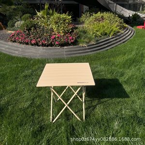 โต๊ะพับ 47x51x50 ซม. สีขาวงาช้าง สำหรับตั้งแคมป์ปิกนิกกลางแจ้ง - Product Image 2